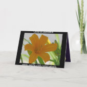 Lelies en narcissen Wenskaart Kaart (Achterkant)