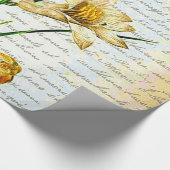 lelies en schrift cadeaupapier (Hoek)