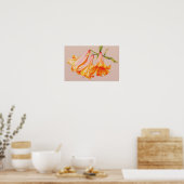 "Lelies" fijnkunst botanische posterprint Poster (Keuken)
