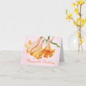 "Lelies" fine art 50e verjaardagskaart Kaart (Gele Bloem)