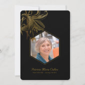  Lelies Gold Memorial Foto Dank u wel Bedankkaart (Voorkant)