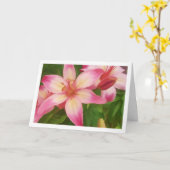 Lelies in Bloei Kaart (Gele Bloem)