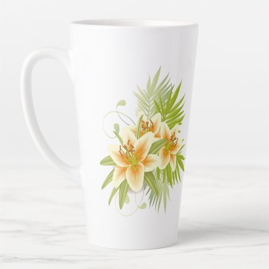 Lelies in de lente latte mok (Links)