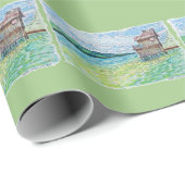 Lelies in Meer Cadeaupapier (Rol Hoek)
