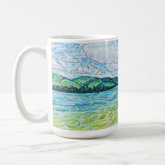 Lelies in Meer Koffiemok (Links)