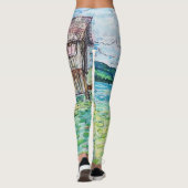Lelies in Meer Leggings (Achterkant)