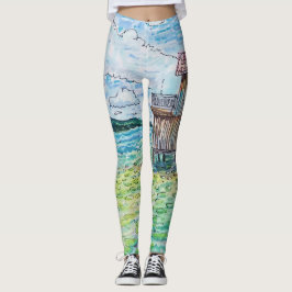 Lelies in Meer Leggings