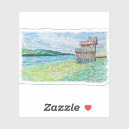 Lelies in Meer Sticker