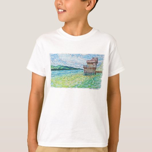 Lelies in Meer T-shirt (Voorkant)