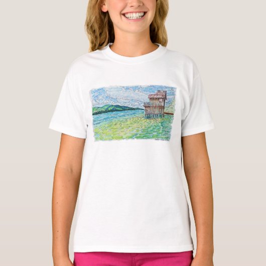 Lelies in Meer T-shirt (Voorkant)