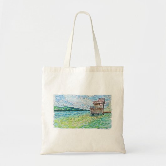 Lelies in Meer Tote Bag (Voorkant)