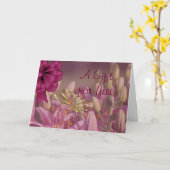 Lelies met de Gouden Kaart van de Gift van de (Gele Bloem)