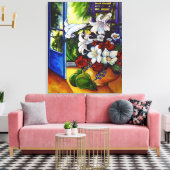 Lelies & peren Stilleven schilderen - Canvas Print (Insitu (Woonkamer))