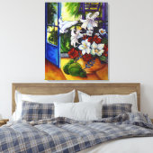 Lelies & peren Stilleven schilderen - Canvas Print (Insitu (Slaapkamer))