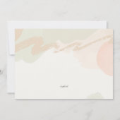 Lelies plat bedankkaartje bedankkaart (Achterkant)