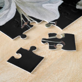 Lelies, roze wit, bloemmotief. legpuzzel (Zijkant)