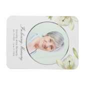  Lelies Sympathie Memorial Keepsake Foto Magneet (Horizontaal)