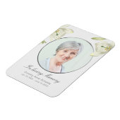  Lelies Sympathie Memorial Keepsake Foto Magneet (Linkerzijde)