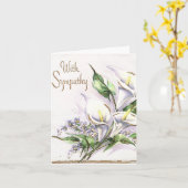  lelies sympathiekaart kaart (Gele Bloem)