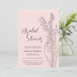 Lelies van de vallei Bridal Shower Invitation Kaart