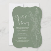 Lelies van de vallei Bridal Shower Invitation Kaart (Voorkant)