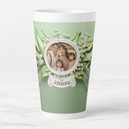 Lelies van de vallei Gepersonaliseerde Familie Fot Latte Mok