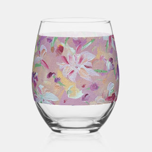 Lelies van de vallei wijnglas zonder voet