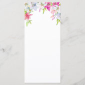 Lelies Waterverf Wedding Menu (Achterkant)