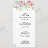 Lelies Waterverf Wedding Menu (Voorkant / Achterkant)