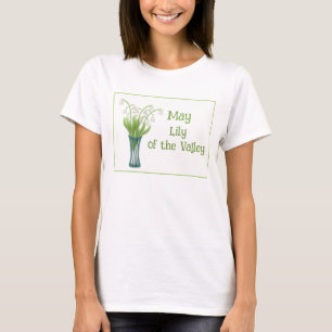 Lelietje-van-dalen Aquarel Mei Verjaardag T-shirt