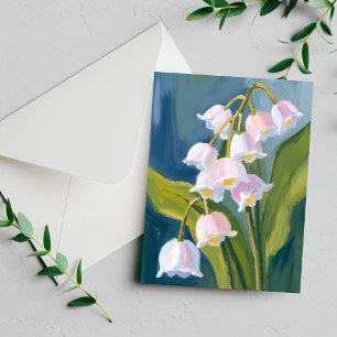 Lelietje-van-dalen   Bloem Waterverf Schilderkaart