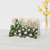 Lelietje-van-dalen bloemen kaart (Gele Bloem)