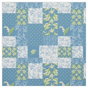 Lelietje-van-dalen Bloemige Nabootsing Patchwork B Stof