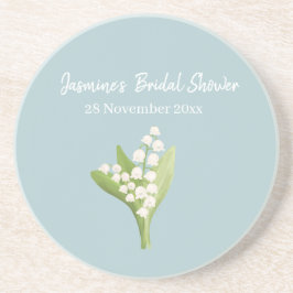 Lelietje-van-dalen Bruidsdouche Boeket  Zandsteen Onderzetter