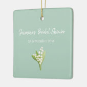 Lelietje-van-dalen Bruidsmeisjes Bruiloft Keramisch Ornament (Links)