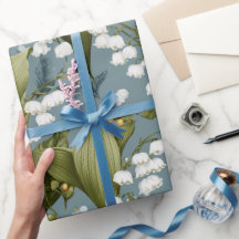 Lelietje-van-dalen en Meidoorn Bloemmotief