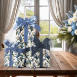 Lelietje-van-dalen en Meidoorn Bloemmotieven Inpakpapier Vel<br><div class="desc">Mooie lelietje-van-dalen en meidoorn bloemen bloempatronen.</div>