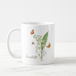 Lelietje-van-dalen geboortemaand bloem koffiemok