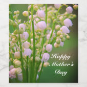 Lelietje-van-dalen gepersonaliseerd wijnlabel wijn etiket (Enkel label)