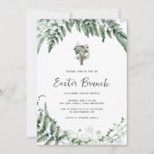 Lelietje-van-dalen groen | Rustic kruis Paasdecora Kaart (Voorkant)