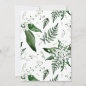 Lelietje-van-dalen groen | Rustic kruis Paasfeest Kaart (Achterkant)