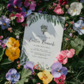 Lelietje-van-dalen groen | Rustic kruis Paasfeest Kaart