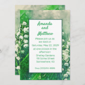 Lelietje-van-dalen Lente Tuin Uitnodiging (Voorkant / Achterkant)