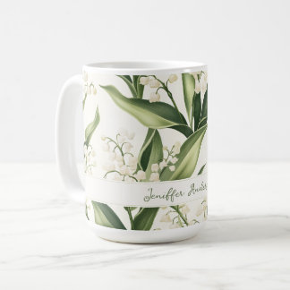 Lelietje-van-dalen met eigen naam koffiemok