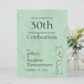 Lelietje-van-dalen met varens || Sagemunt groene o Kaart (Staand voorkant)