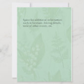 Lelietje-van-dalen met varens || Sagemunt groene o Kaart (Achterkant)