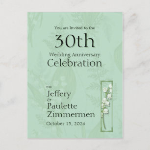 Lelietje-van-dalen met varens    Saliegroen op maa Briefkaart