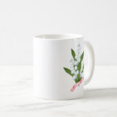 Lelietje-van-dalen, retro koffiemok (Voorkant rechts)