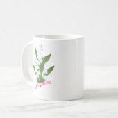 Lelietje-van-dalen, retro koffiemok (Voorkant links)