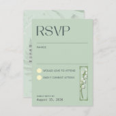 Lelietje-van-dalen - Saliegroen RSVP (Voorkant / Achterkant)